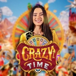 Crazy Time slot logo by Evolution at Staatsloterij CasinoCrazy Time