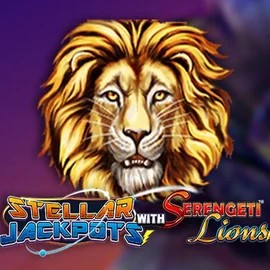 Logo of Stellar Jackpots with Serengeti Lions from Lightning Box Game at Staatsloterij Casino